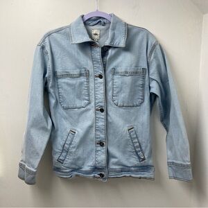 Vans Leila Light Wash Denim Jean Jacket Womens Size XS